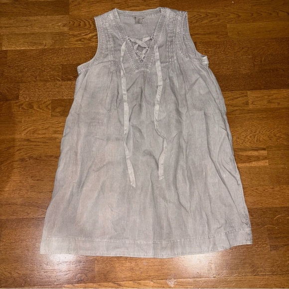 Artisan NY 100% Linen Sleeveless Lace-Up Dress | Size M - Picture 7 of 8
